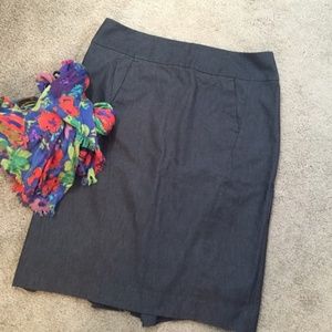 Loft NWOT never worn dressy denim skirt